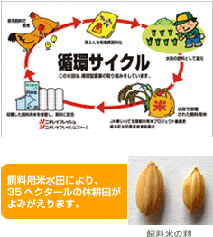 循環型の生産サイクルで、地域農業の再生に貢献のイメージ